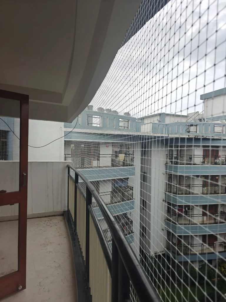 High-Rise Apartment Balcony Netting